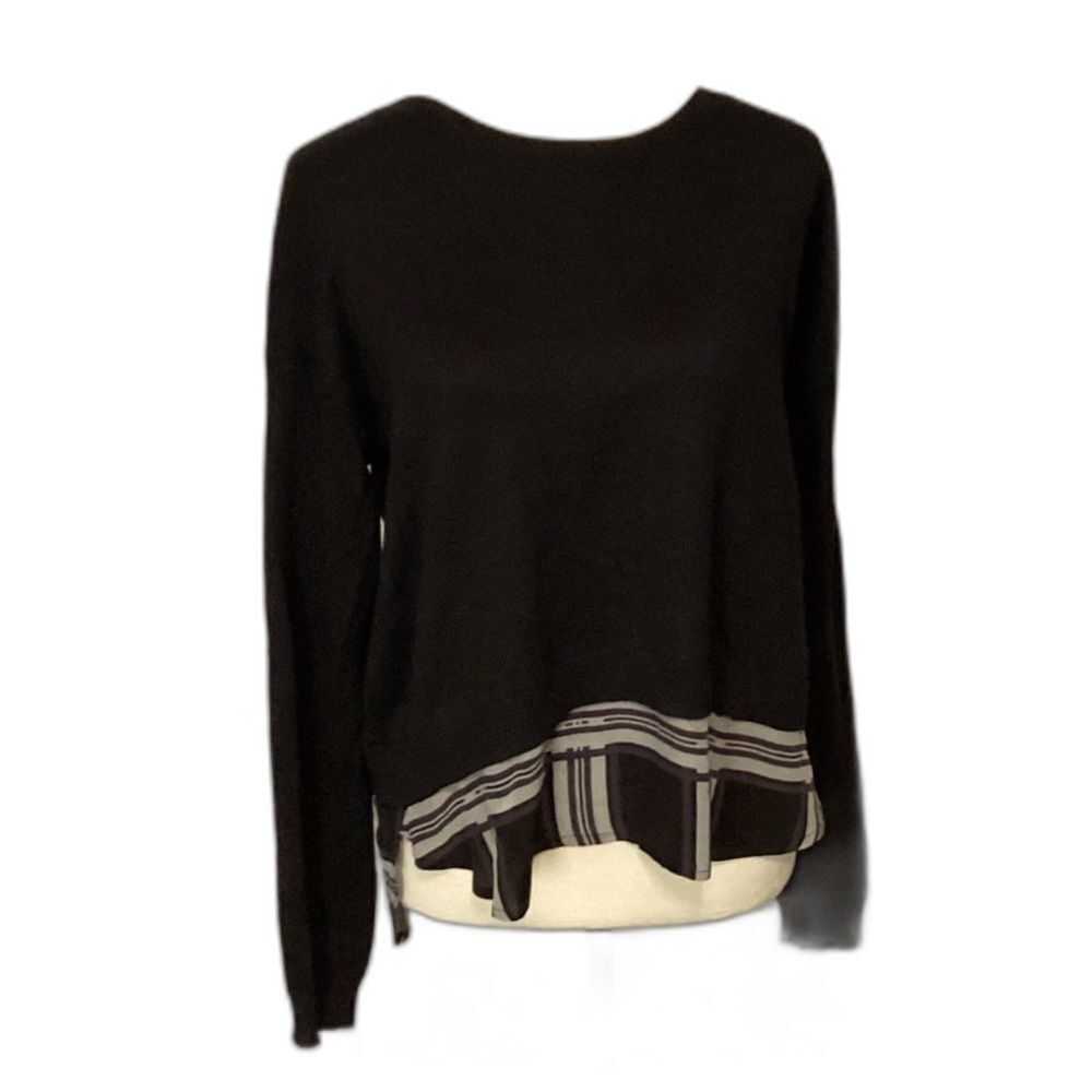 Central Park West Sweater Women’s Size Large Color Black New York Long Sleeve